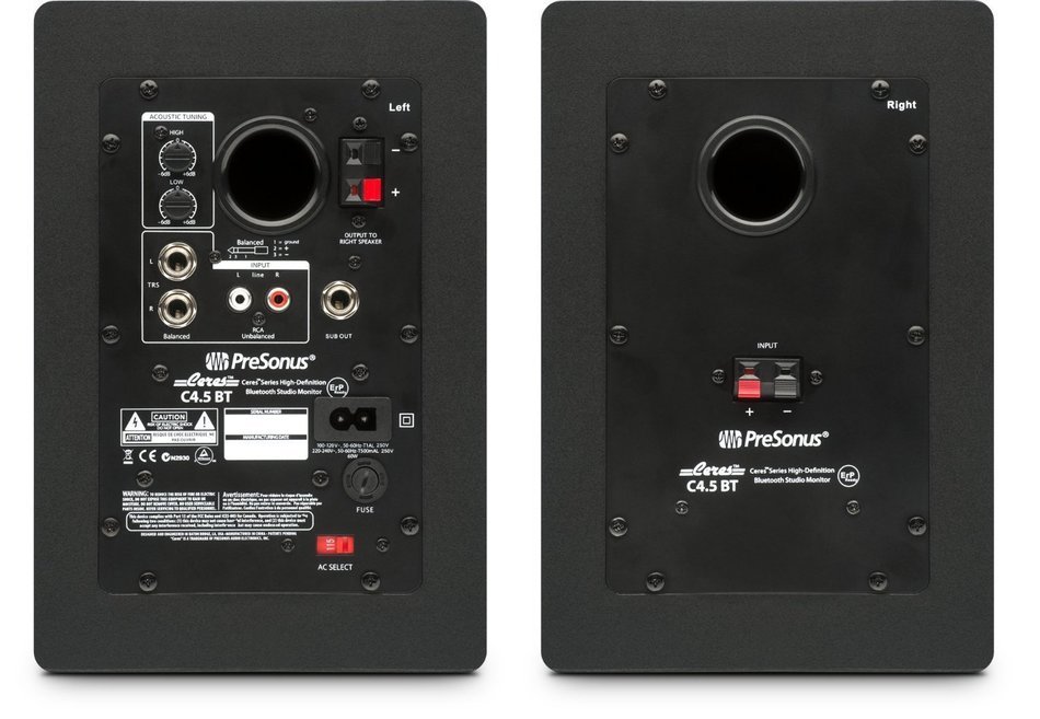 Presonus Ceres C4.5BT 2-Way Powered Speakers with Bluetooth - Talent Speaker PAD set - (4) Cables (ProSoundGear... N3