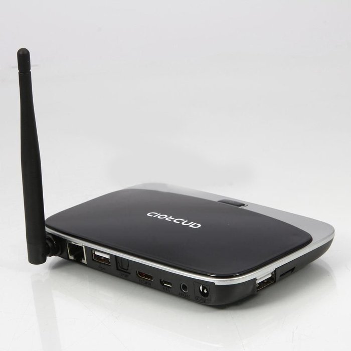 T-R42 Android 4.2.2 Quad Core RK3188 28nm Cortex-A9 1.6GHz 2G/8G BT RJ45 External Wifi Antenna with IR Remote... N2