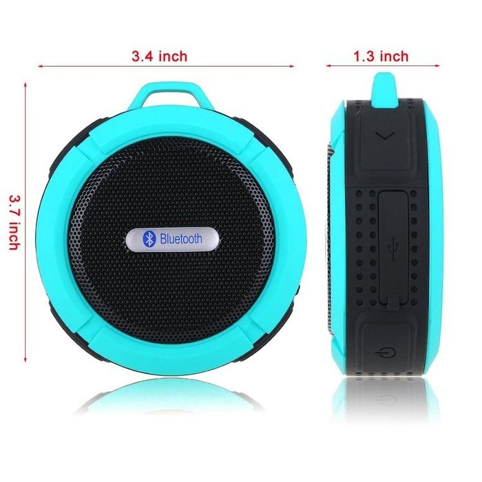 Mini Bluetooth Speaker, Geekercity&reg; Universal Portable C6 Hi-fi Bass Wireless Bluetooth Shockproof Water Resistant... N3