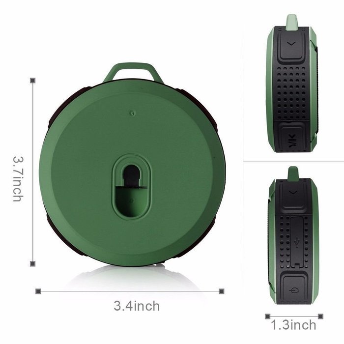 Mini Bluetooth Speaker, Geekercity&reg; Universal Portable C6 Hi-fi Bass Wireless Bluetooth Shockproof Water Resistant... N10