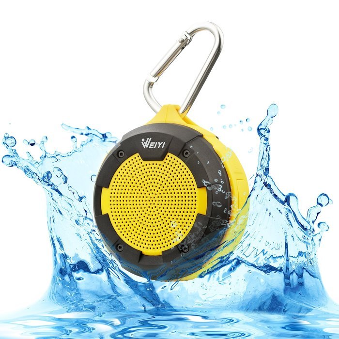 Weiyi Portable & Waterproof 5W Wireless Bluetooth Speaker With 12 Hour Battery Life & Multi-Functional With AUX...