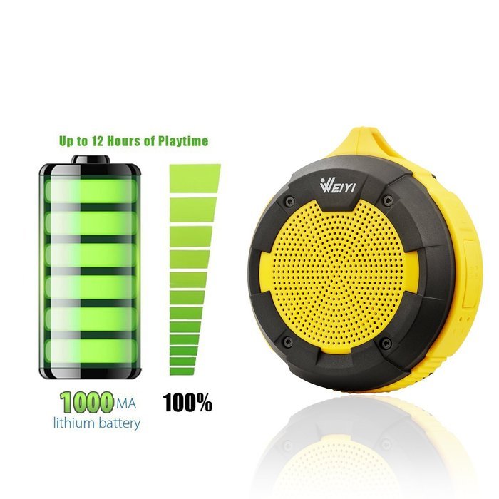 Weiyi Portable & Waterproof 5W Wireless Bluetooth Speaker With 12 Hour Battery Life & Multi-Functional With AUX... N3