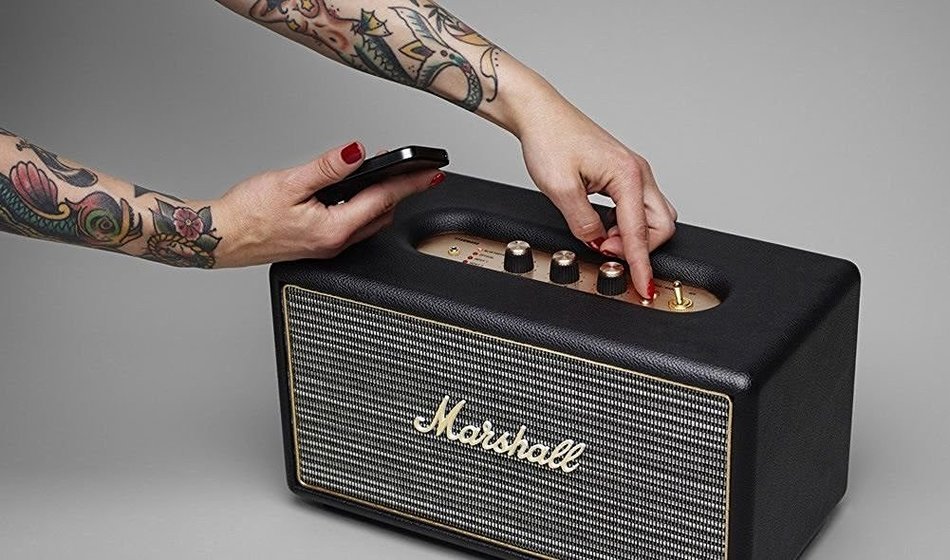 Marshall Stanmore Wireless Bluetooth Stereo Speaker System - Black (Certified Refurbished) N2