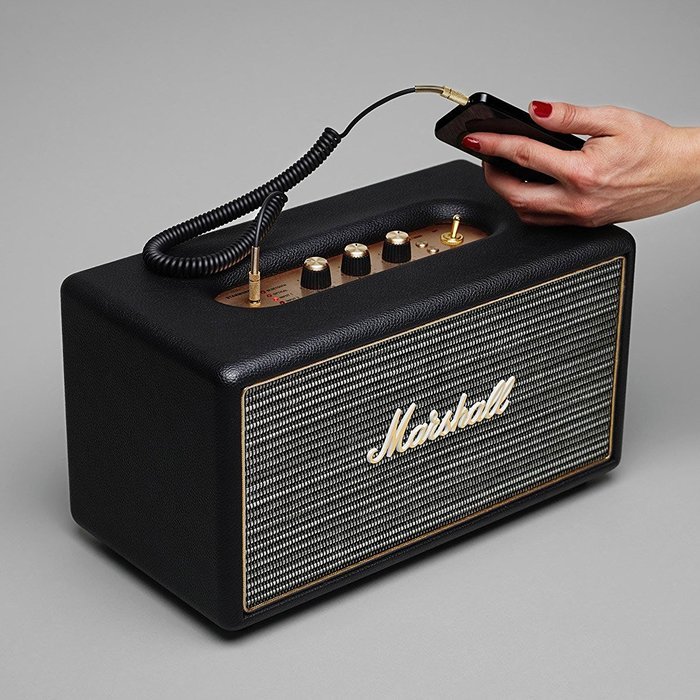 Marshall Stanmore Wireless Bluetooth Stereo Speaker System - Black (Certified Refurbished) N3