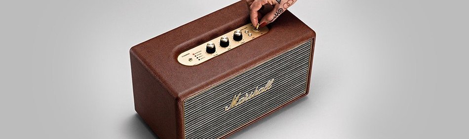 Marshall Stanmore Wireless Bluetooth Stereo Speaker System - Black (Certified Refurbished) N20