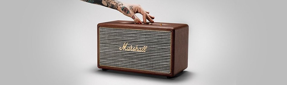 Marshall Stanmore Wireless Bluetooth Stereo Speaker System - Black (Certified Refurbished) N24