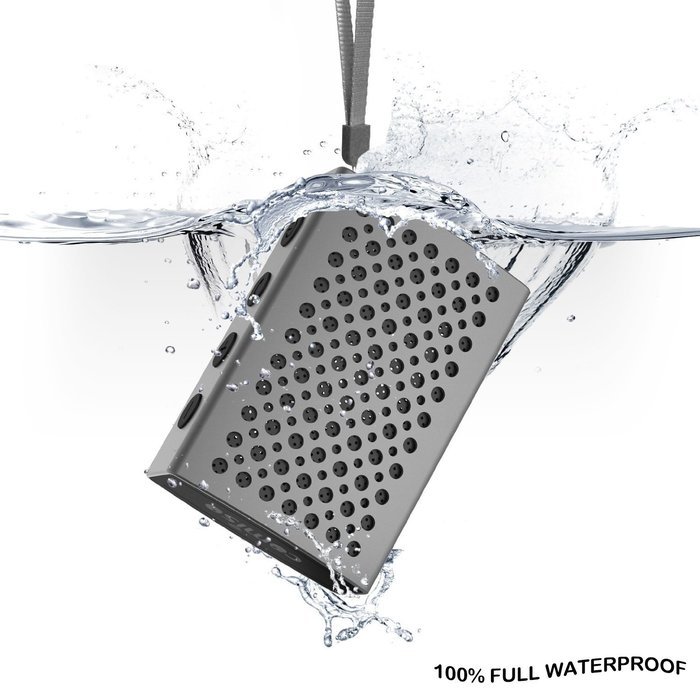 COMISO Waterproof Bluetooth Portable Speakers with Enhanced Bass, Black N2