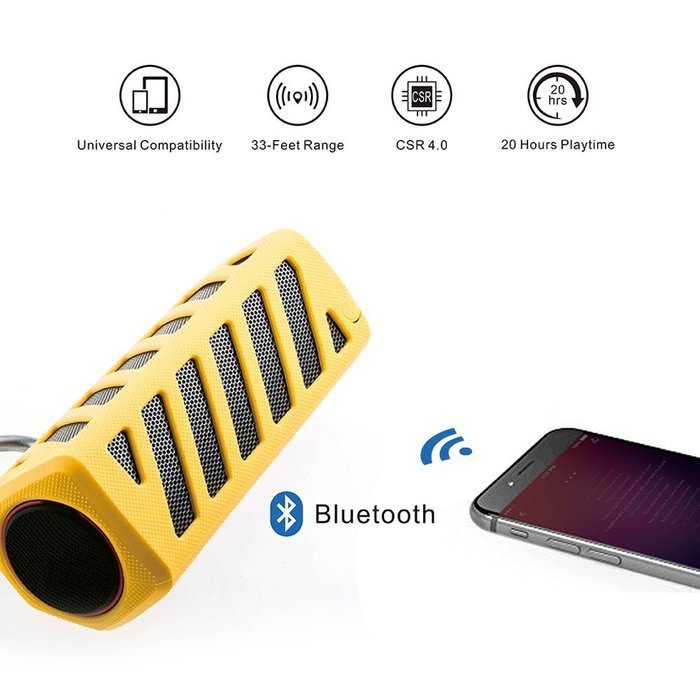Portable Wireless Bluetooth Speakers Waterproof with Power Bank, Powerful Surround Hi-fi Sound with Enhanced Bass... N10