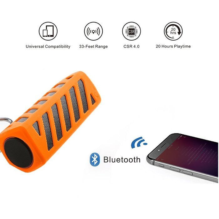 Portable Wireless Bluetooth Speakers Waterproof with Power Bank, Powerful Surround Hi-fi Sound with Enhanced Bass... N24
