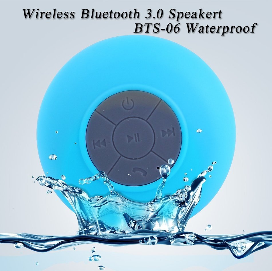 [New Release]cnokfan Mini Waterproof Wireless Shower Bluetooth 3.0 Speaker, Handsfree Speakerphone with Builtin-Mic... N14