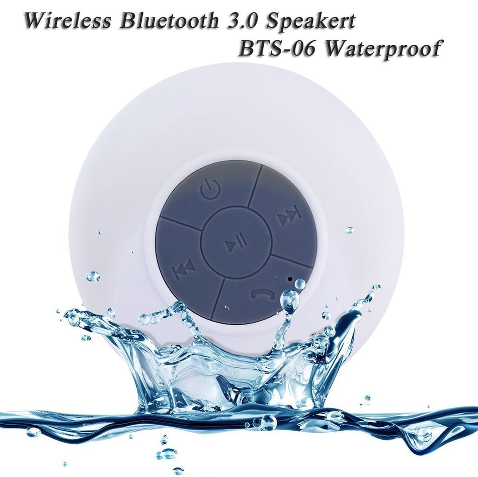 [New Release]cnokfan Mini Waterproof Wireless Shower Bluetooth 3.0 Speaker, Handsfree Speakerphone with Builtin-Mic... N20
