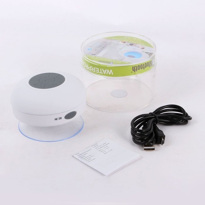 [New Release]cnokfan Mini Waterproof Wireless Shower Bluetooth 3.0 Speaker, Handsfree Speakerphone with Builtin-Mic... N24