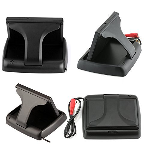4.3" Hd Color Fodable Monitor Reverse Auto+car Rearview Backup Wireless Camera N2