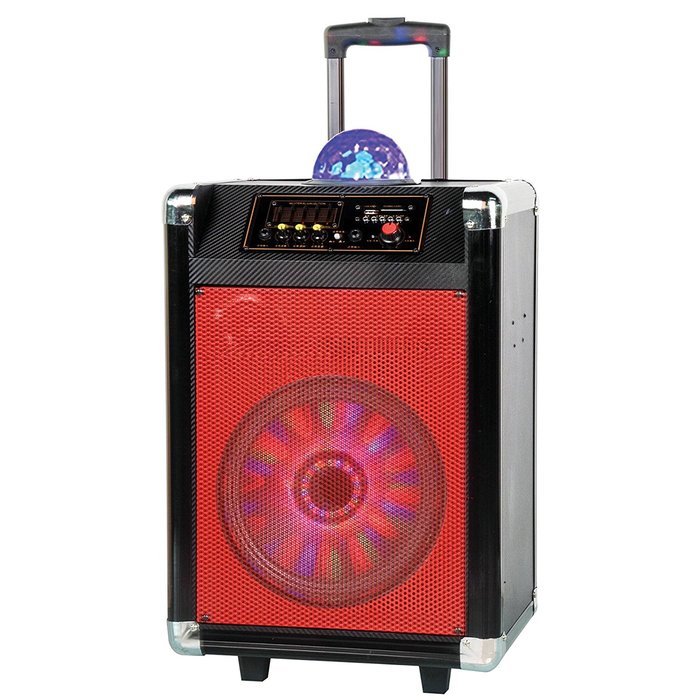 Supersonic IQ3612DJBT 12-Inch Rechargeable Bluetooth DJ Speaker with Woofer