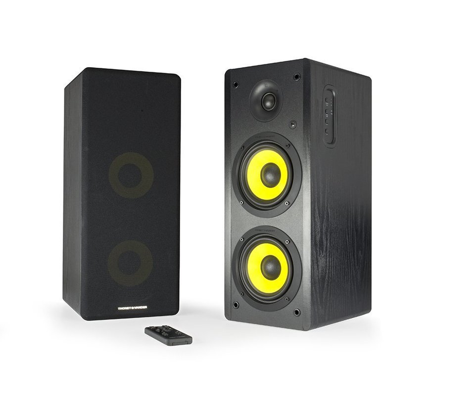 Thonet and Vander Hoch Bt 350 Watts Wood Hi-Fi Bluetooth 4.0 Speakers with Integrated Amplifier, 3.5mm and RCA... N3