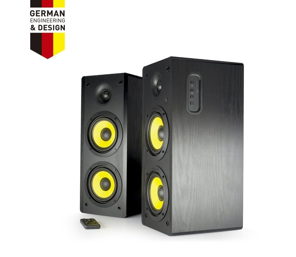 Thonet and Vander Hoch Bt 350 Watts Wood Hi-Fi Bluetooth 4.0 Speakers with Integrated Amplifier, 3.5mm and RCA... N5