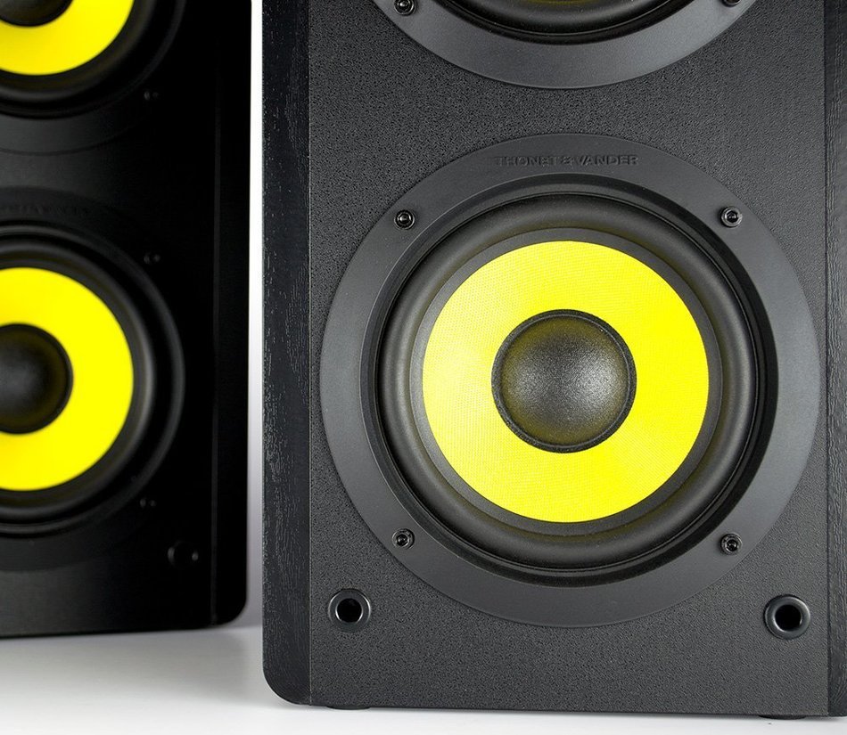 Thonet and Vander Hoch Bt 350 Watts Wood Hi-Fi Bluetooth 4.0 Speakers with Integrated Amplifier, 3.5mm and RCA... N6