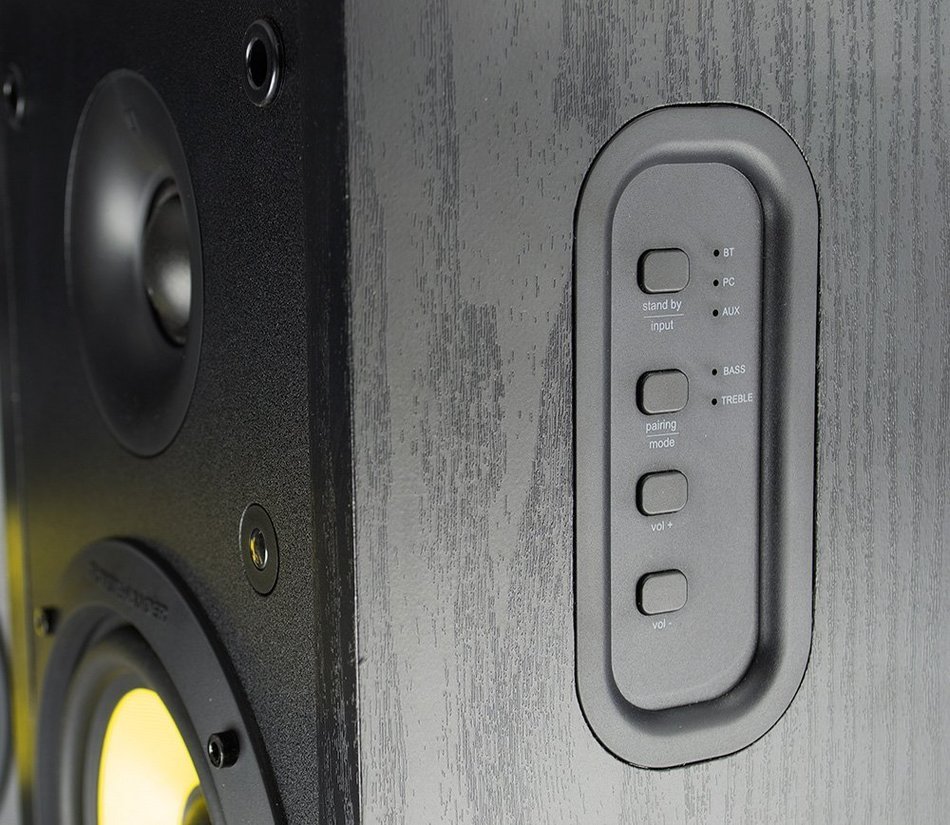 Thonet and Vander Hoch Bt 350 Watts Wood Hi-Fi Bluetooth 4.0 Speakers with Integrated Amplifier, 3.5mm and RCA... N8