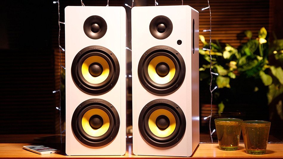Thonet and Vander Hoch Bt 350 Watts Wood Hi-Fi Bluetooth 4.0 Speakers with Integrated Amplifier, 3.5mm and RCA... N10