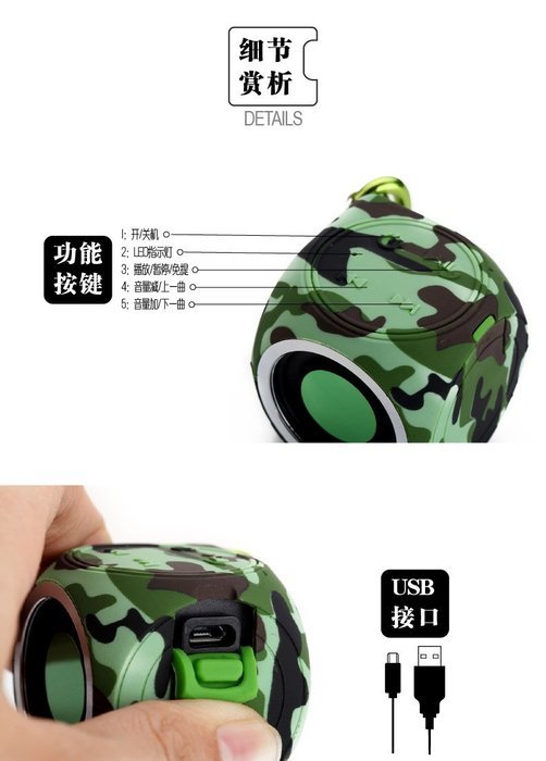 PowerLead Pspe PSP011 Wood Bluetooth 4.0 Wireless Speaker with FM Radio 1800mAh Rechargable Battery N19