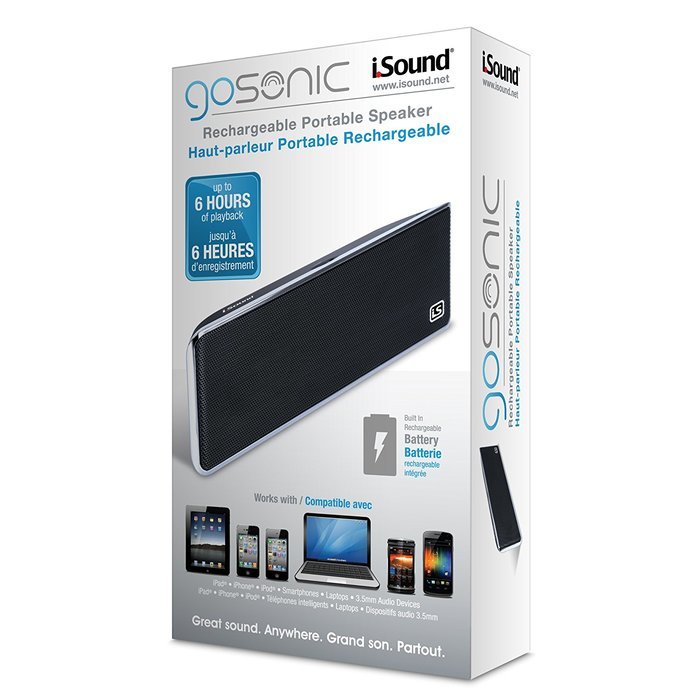 iSound GoSonic Rechargable Portable Speaker (Purple) N7