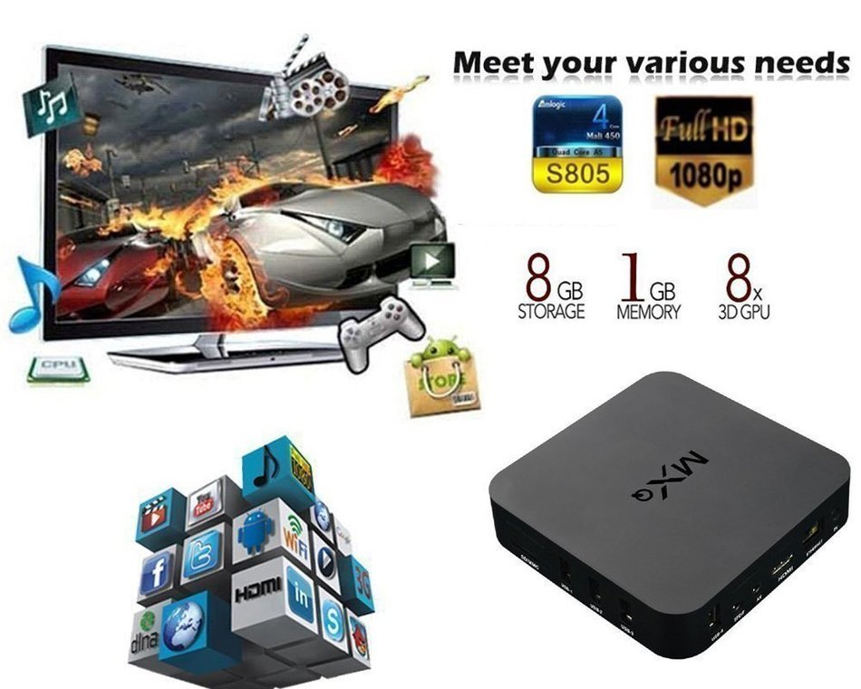 HD 1080P RK8 Streaming Media Player RK3368 Octa-core Android 5.1.1 TV Box Internet TV With Kodi Fully Loaded/... N3