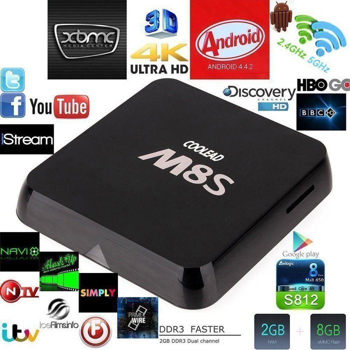 HD 1080P RK8 Streaming Media Player RK3368 Octa-core Android 5.1.1 TV Box Internet TV With Kodi Fully Loaded/... N31