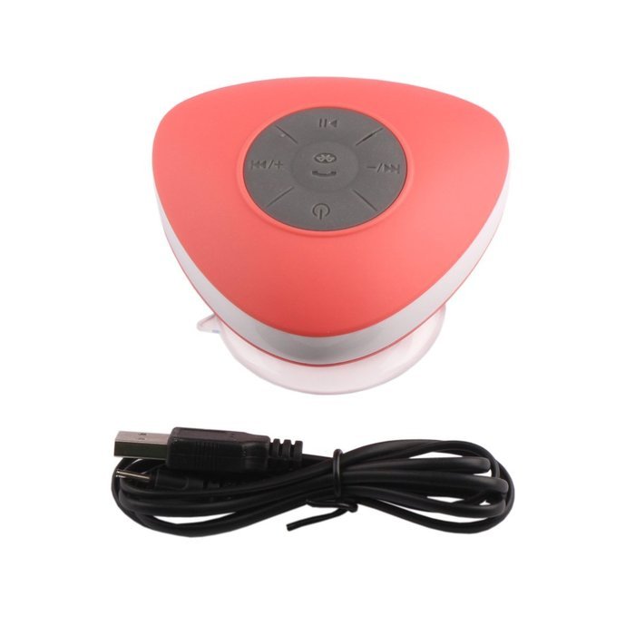 DROK&reg; Triangle Waterproof Bluetooth Wireless Shower Speaker,Rechargeable, High Performance, Sound Quality Stability... N10