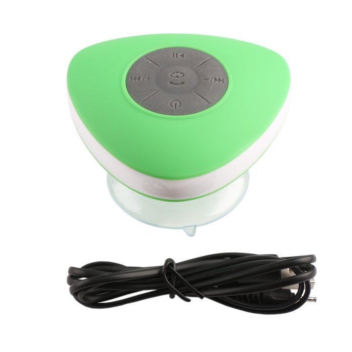 DROK&reg; Triangle Waterproof Bluetooth Wireless Shower Speaker,Rechargeable, High Performance, Sound Quality Stability... N29