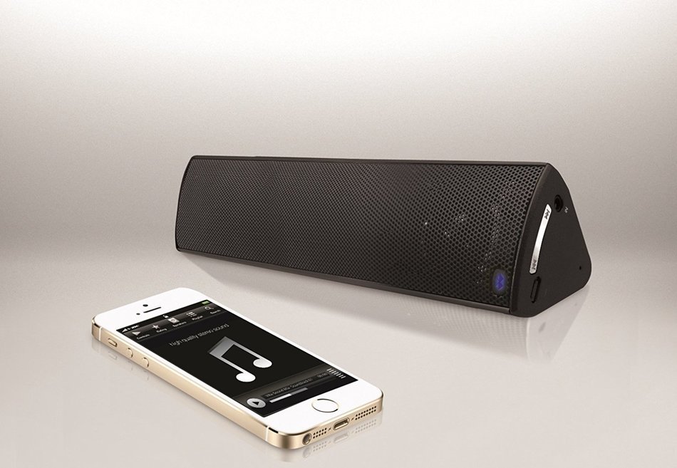 Hype&reg; Pyramid Mini 6 W Speaker Ultra-portable Wireless Rechargeable Bluetooth 3D Stereo Speaker N3
