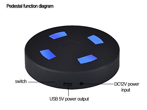 MMOO Remote Control Wireless Bluetooth Magnetic Levitation Sphere Floating Speaker Supports NFC TF Card (Black) N4