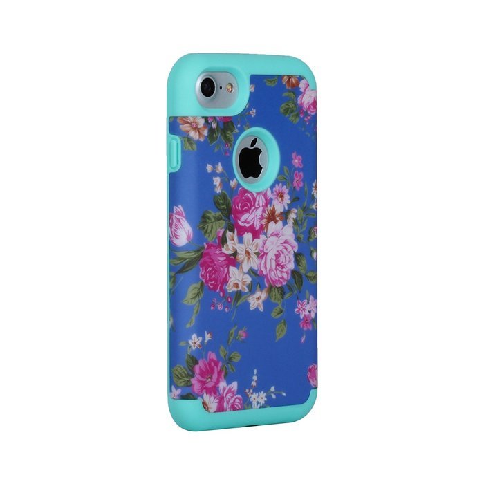 iPhone 7 Case,SAVYOU Flowers Series Dual Layer Case for iPhone 7 Armor Shield Shock Absorbent Hard PC Cover and... N7