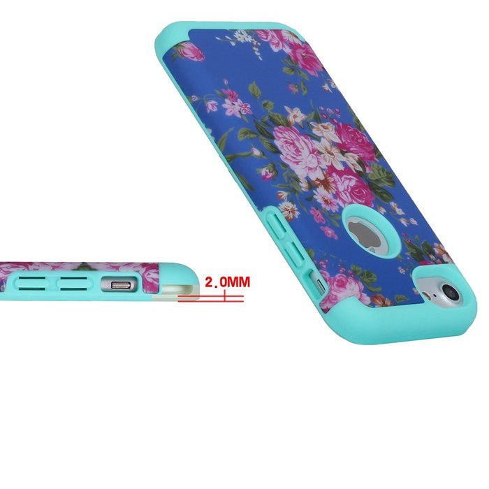 iPhone 7 Case,SAVYOU Flowers Series Dual Layer Case for iPhone 7 Armor Shield Shock Absorbent Hard PC Cover and... N9