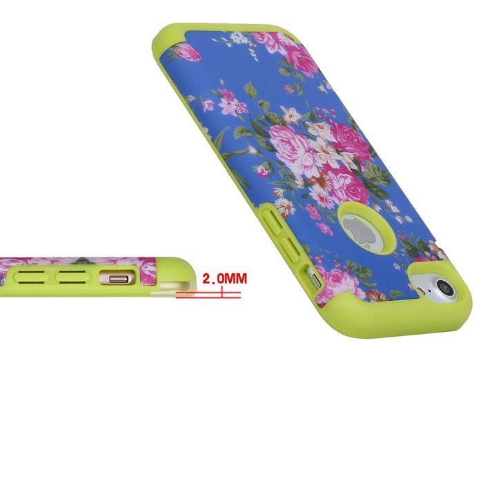 iPhone 7 Case,SAVYOU Flowers Series Dual Layer Case for iPhone 7 Armor Shield Shock Absorbent Hard PC Cover and... N41