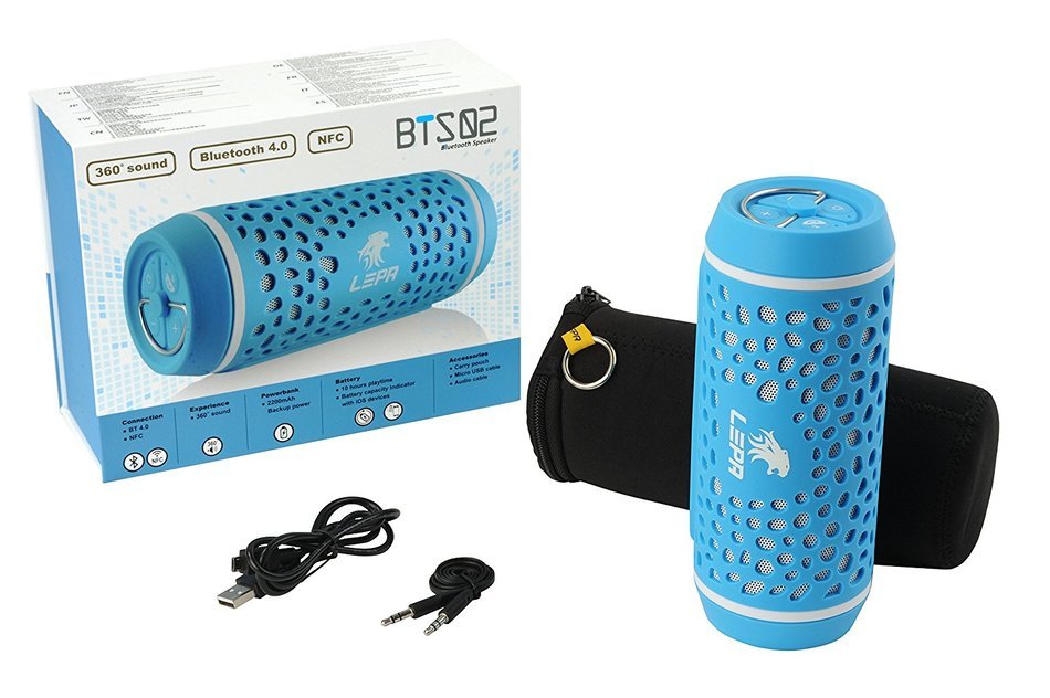 Lepa BTS02-R 4.0 Bluetooth Speaker with NFC Function (Red) N6