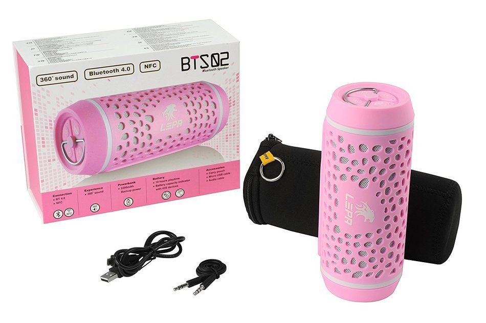 Lepa BTS02-R 4.0 Bluetooth Speaker with NFC Function (Red) N8