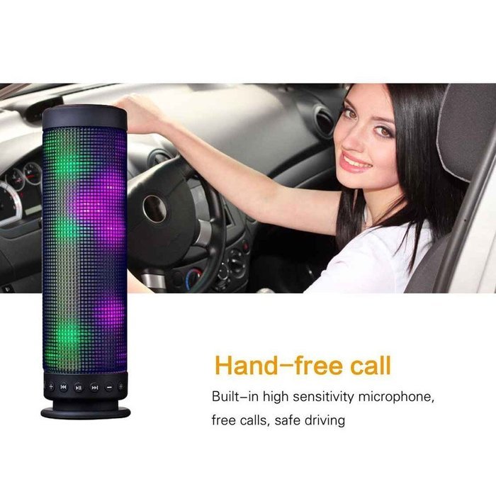 Andoer AEC Bluetooth Stereo Speaker Bass Subwoofer with MIC Support TF FM Line in Handsfree Call for iPhone iPad... N17