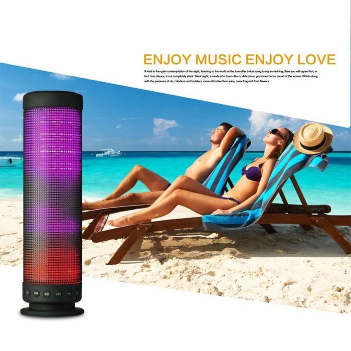 Andoer AEC Bluetooth Stereo Speaker Bass Subwoofer with MIC Support TF FM Line in Handsfree Call for iPhone iPad... N18