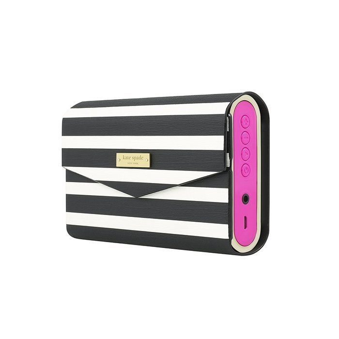 kate spade new york Portable Wireless Bluetooth Speaker includes Rose Gold Saffiano Cover with Black & Rose Gold... N2