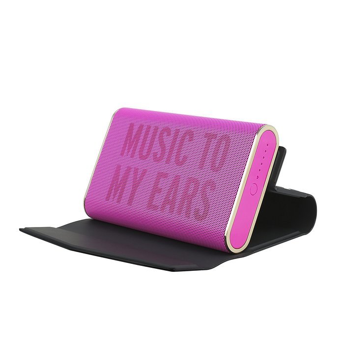 kate spade new york Portable Wireless Bluetooth Speaker includes Rose Gold Saffiano Cover with Black & Rose Gold... N5
