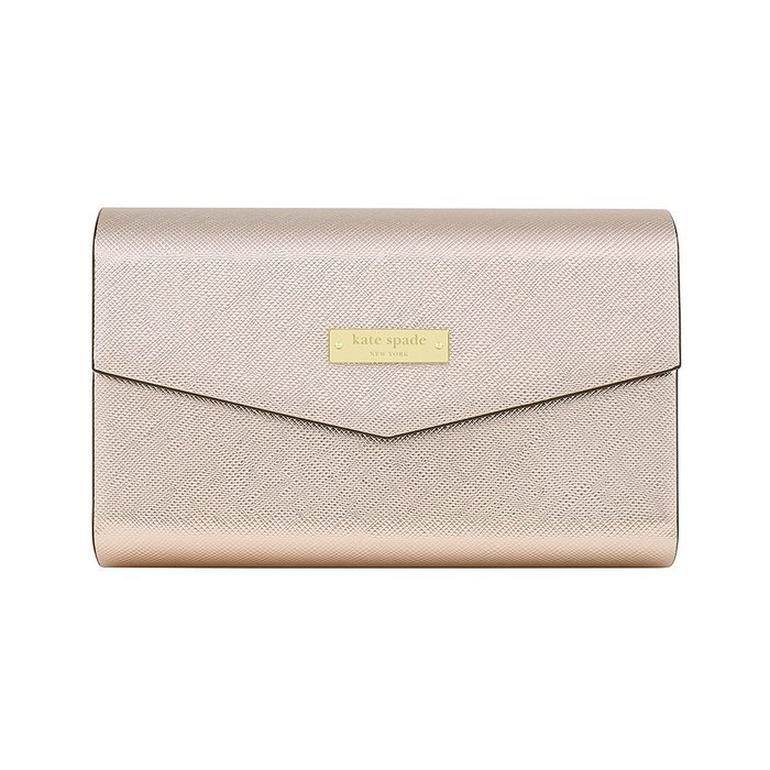 kate spade new york Portable Wireless Bluetooth Speaker includes Rose Gold Saffiano Cover with Black & Rose Gold... N7