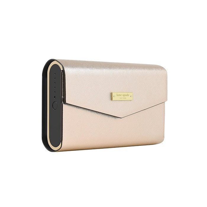 kate spade new york Portable Wireless Bluetooth Speaker includes Rose Gold Saffiano Cover with Black & Rose Gold... N9