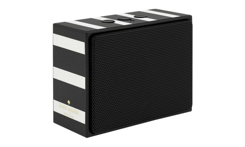 kate spade new york Portable Wireless Bluetooth Speaker includes Rose Gold Saffiano Cover with Black & Rose Gold... N17