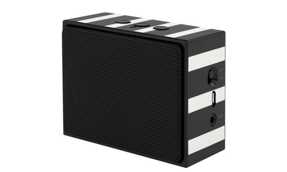 kate spade new york Portable Wireless Bluetooth Speaker includes Rose Gold Saffiano Cover with Black & Rose Gold... N18