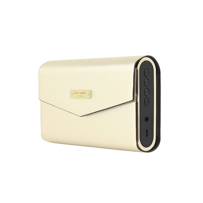 kate spade new york Portable Wireless Bluetooth Speaker includes Rose Gold Saffiano Cover with Black & Rose Gold... N29