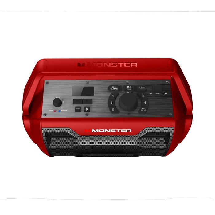 Monster NOMAD Portable Indoor/Outdoor Water Resistant Wireless Speaker - Red N2