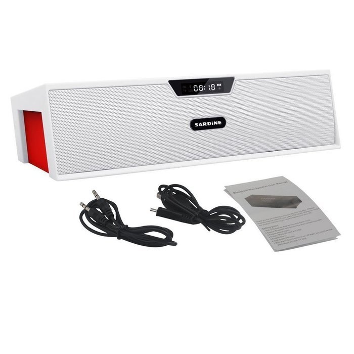 CEStore Sardine Stereo Music Speaker Box , Support TF Card / Micro SD Card and USB Input for iPhone 6 Plus 5S... N30