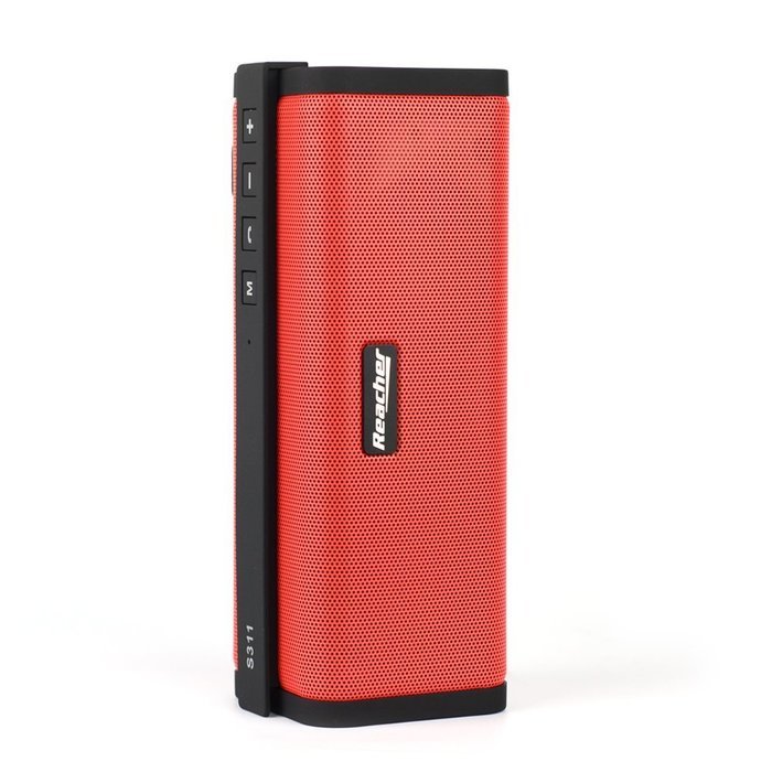Reacher Portable Bluetooth Speaker FM Radio MP3 Player Built-In Power Bank, Mic, Micro TF SD Card, USB Input,... N13
