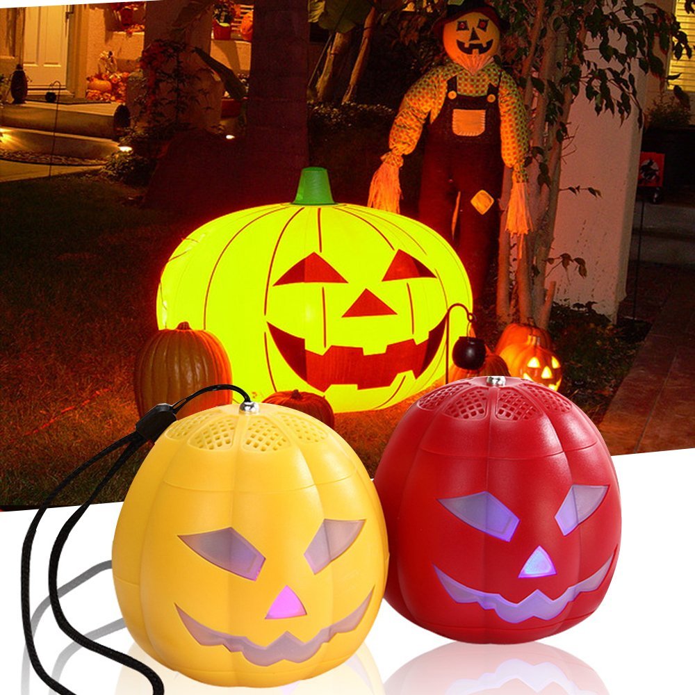 Wireless Pumpkin Speaker, Bnest Freak Stereo Outdoor Recharging