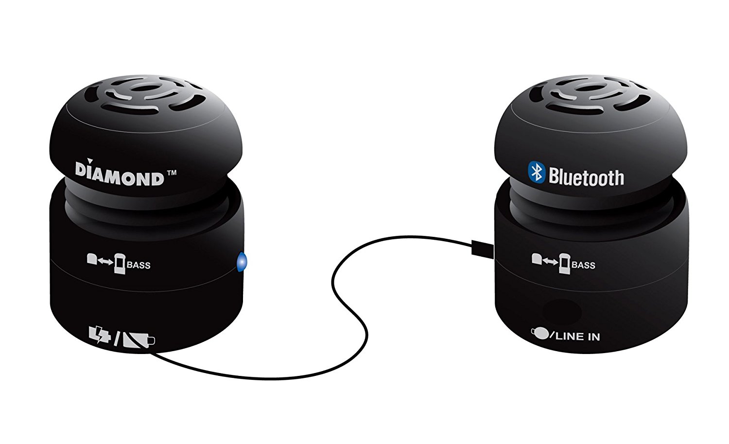 Diamond Multimedia Mini Rocker Mobile Portable Wireless Bluetooth ...